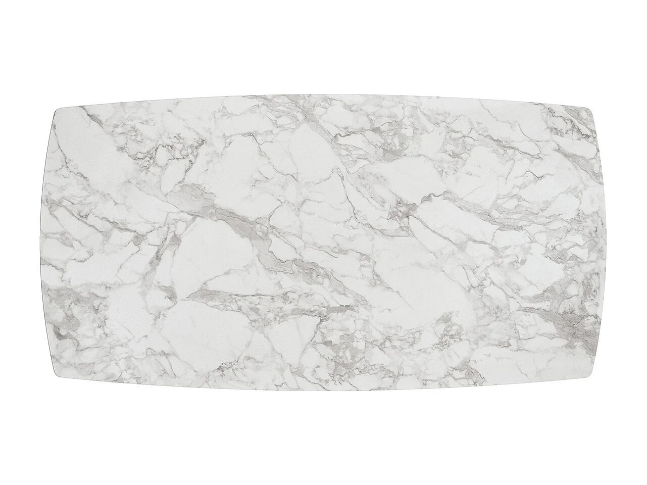 Tavolo allungabile Ernesto,Piano in ceramica bianco arabesco, gambe in metallo bronzo a X, 160x90 cm