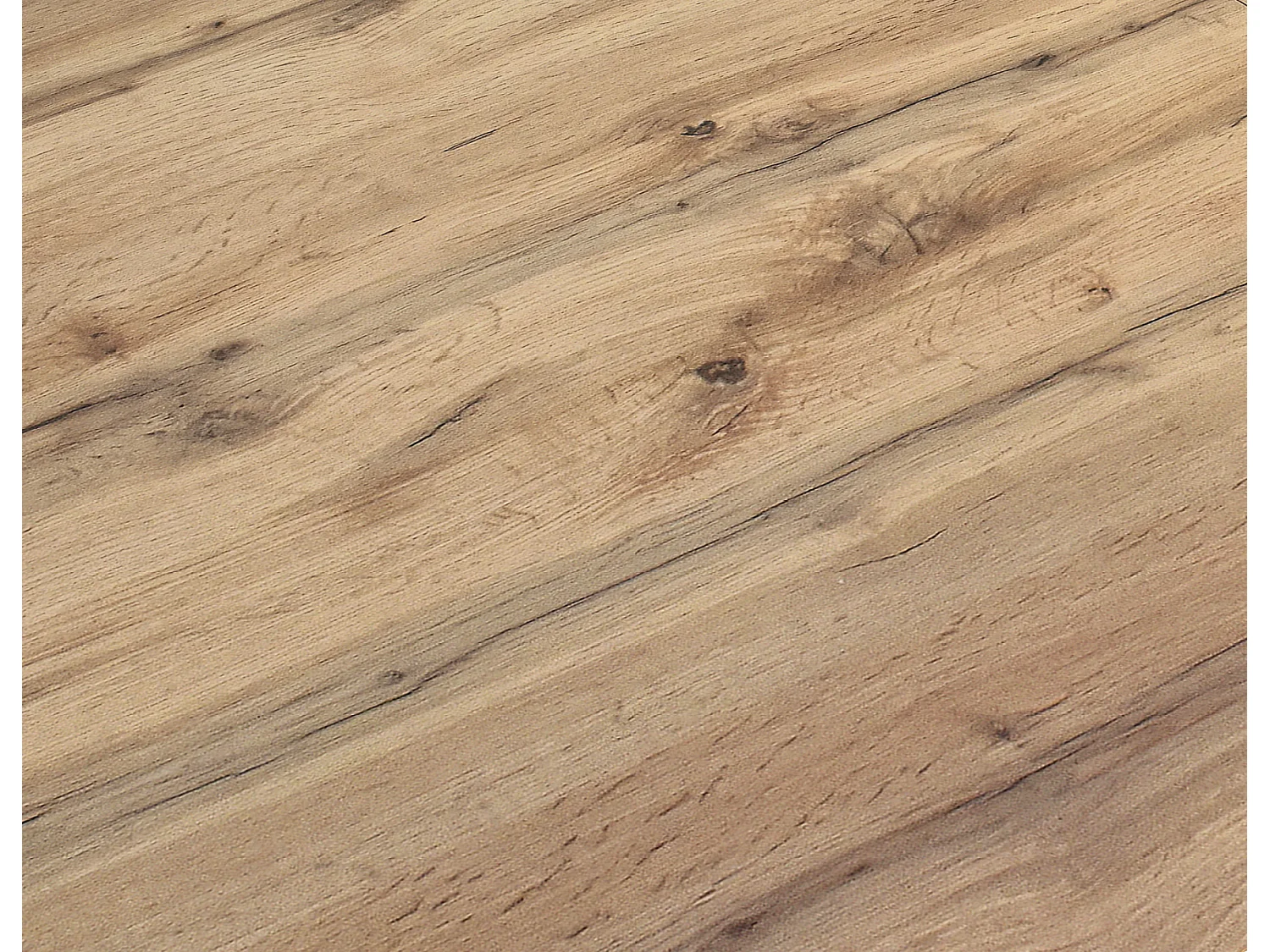 Tavolo Allungabile Marisa, Gambe Incrociate, Made in Italy, Basamento Bianco, Rovere Rustico, 120x80x76 cm