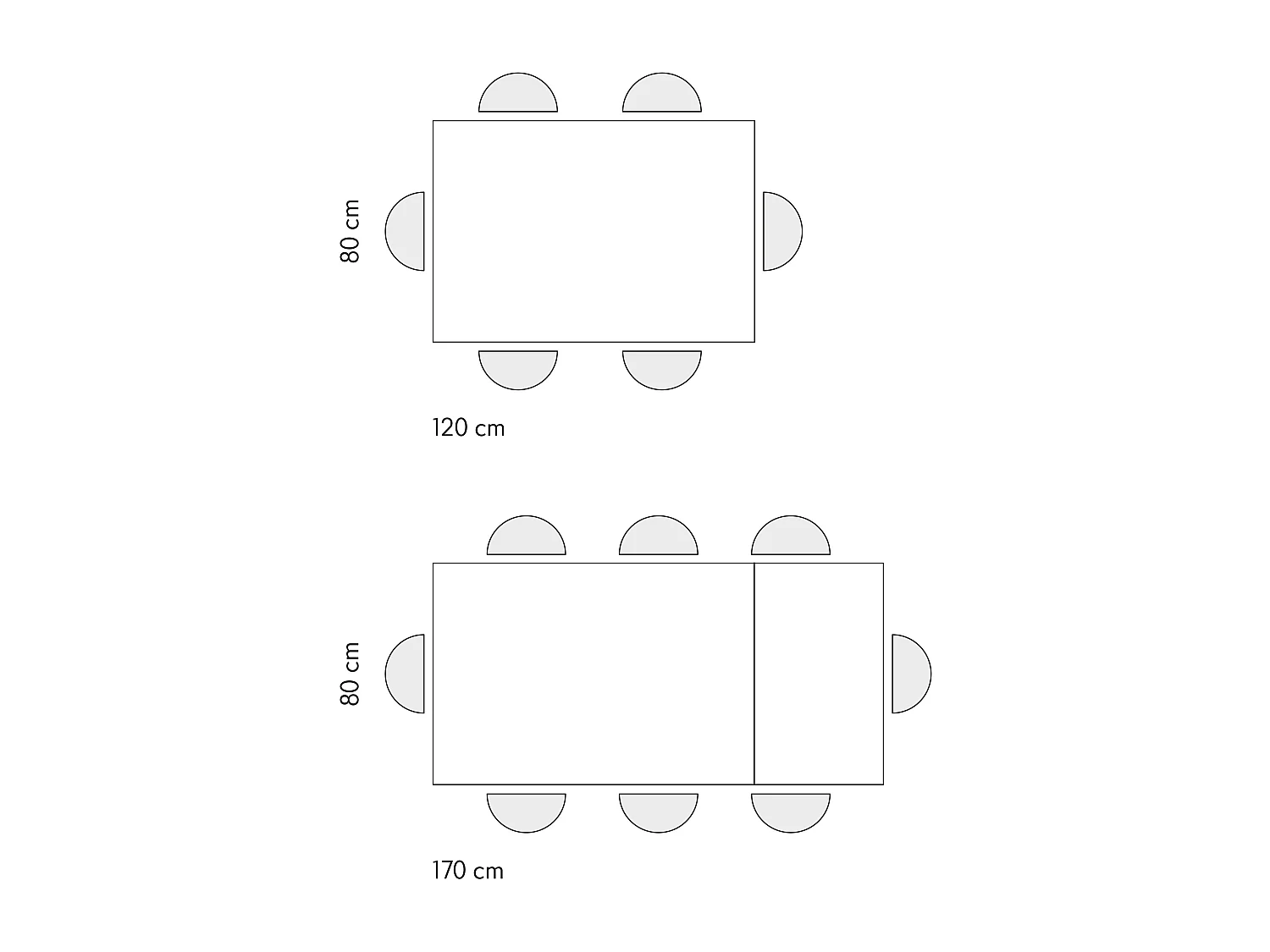 Tavolo Allungabile Marisa, Gambe Incrociate, Made in Italy, Basamento Bianco, Rovere Rustico, 120x80x76 cm
