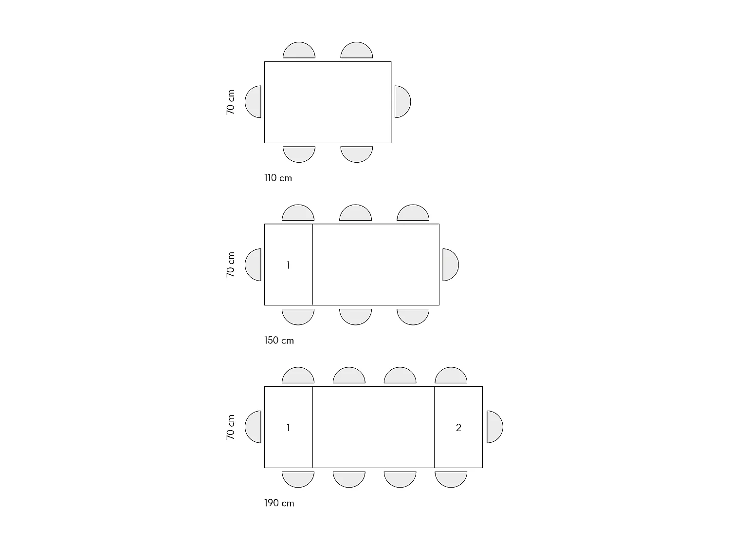 Tavolo allungabile Tommaso, Rovere Rustico, Nobilitato,Made in Italy, Basamento Nero, 110 x 70 x 76,5 cm