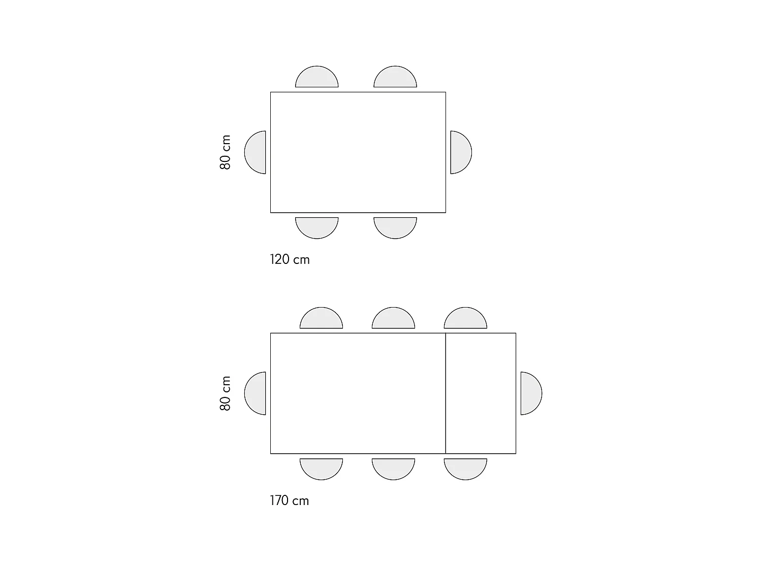 Tavolo Allungabile Walter, Gambe Incrociate, Made in Italy, Basamento Nero, Grigio Cemento, 120x80x76 cm