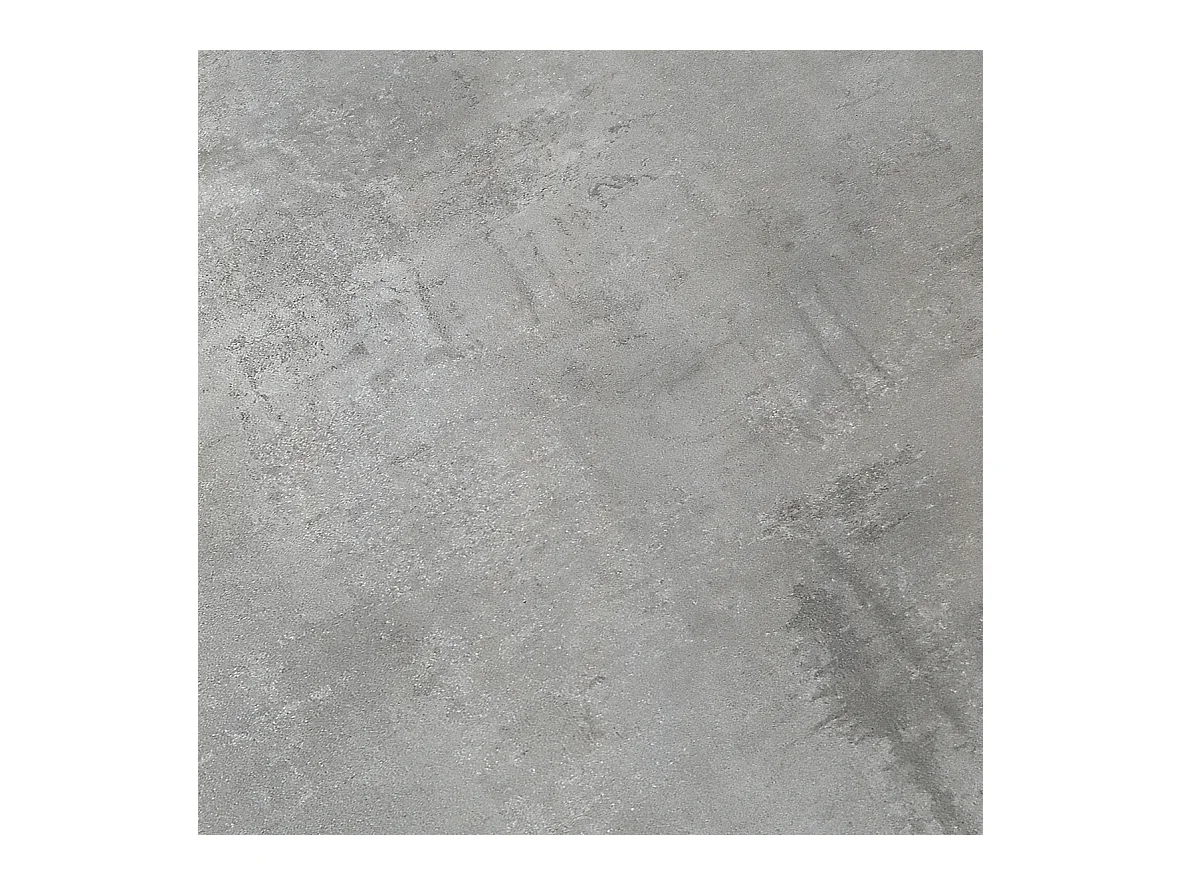 Tavolo Allungabile Desirè, Gambe Incrociate, Made in Italy, 140 x 90 x 74 cm, Grigio Cemento con Gamba Bianca