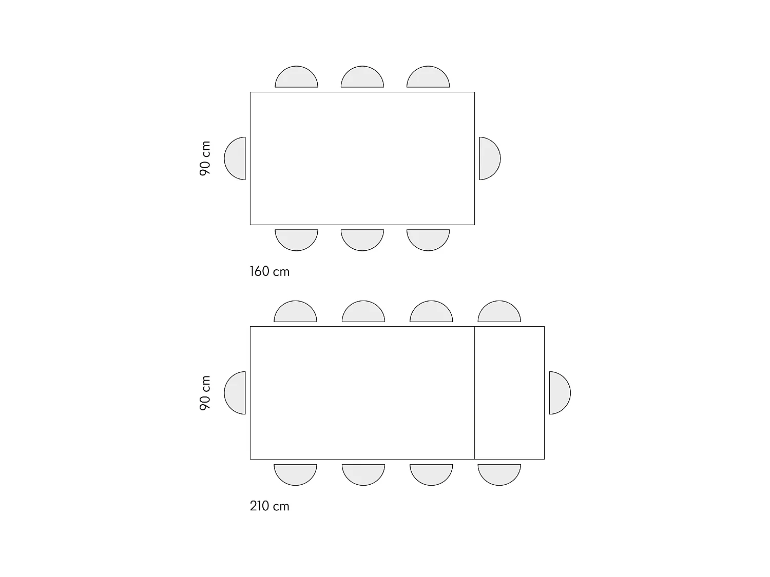 Tavolo Allungabile Claudia, Gambe Incrociate, Made in Italy, Basamento Bianco, Bianco Frassinato, 160x90x76 cm