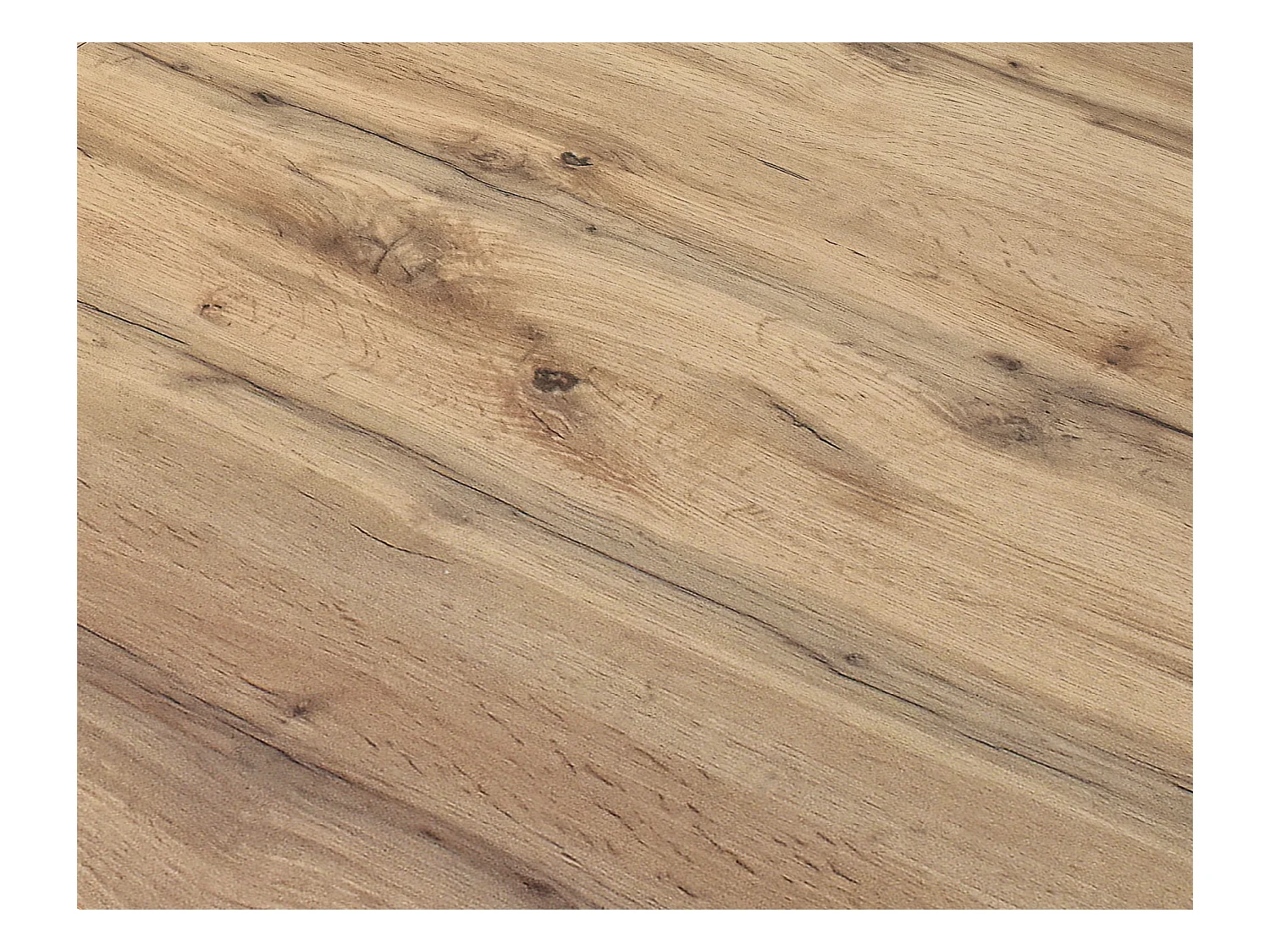 Tavolo allungabile Giuliano, Rovere Rustico, Nobilitato melaminico, Made in Italy, Basamento Nero, 90 x 90 x 76,5 cm