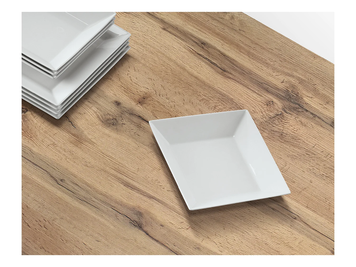 Tavolo allungabile Tommaso, Rovere Rustico, Nobilitato melaminico, Made in Italy, Basamento Bianco, 110 x 70 x 76,5 cm