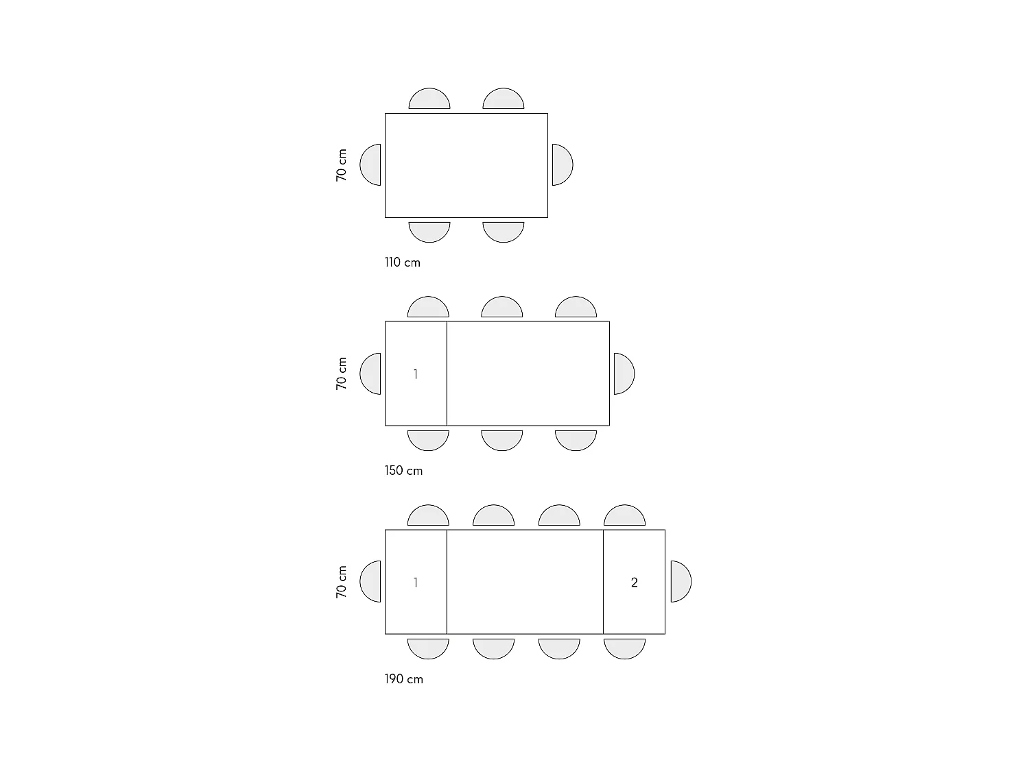 Tavolo allungabile Tommaso, Rovere Rustico, Nobilitato melaminico, Made in Italy, Basamento Bianco, 110 x 70 x 76,5 cm