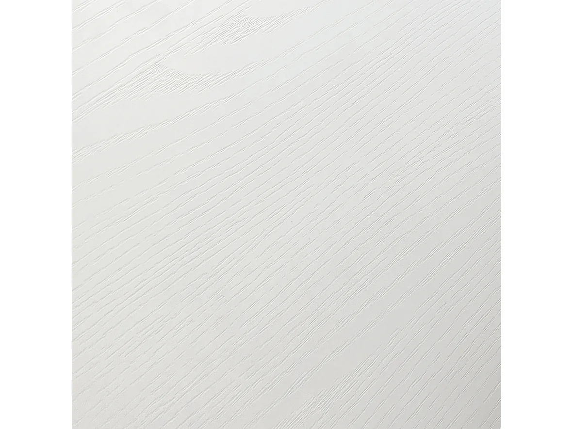 Tavolo Consolle Allungabile con porta prolunghe Paola, Bianco Frassinato, Made in Italy, da 45 a 300 cm