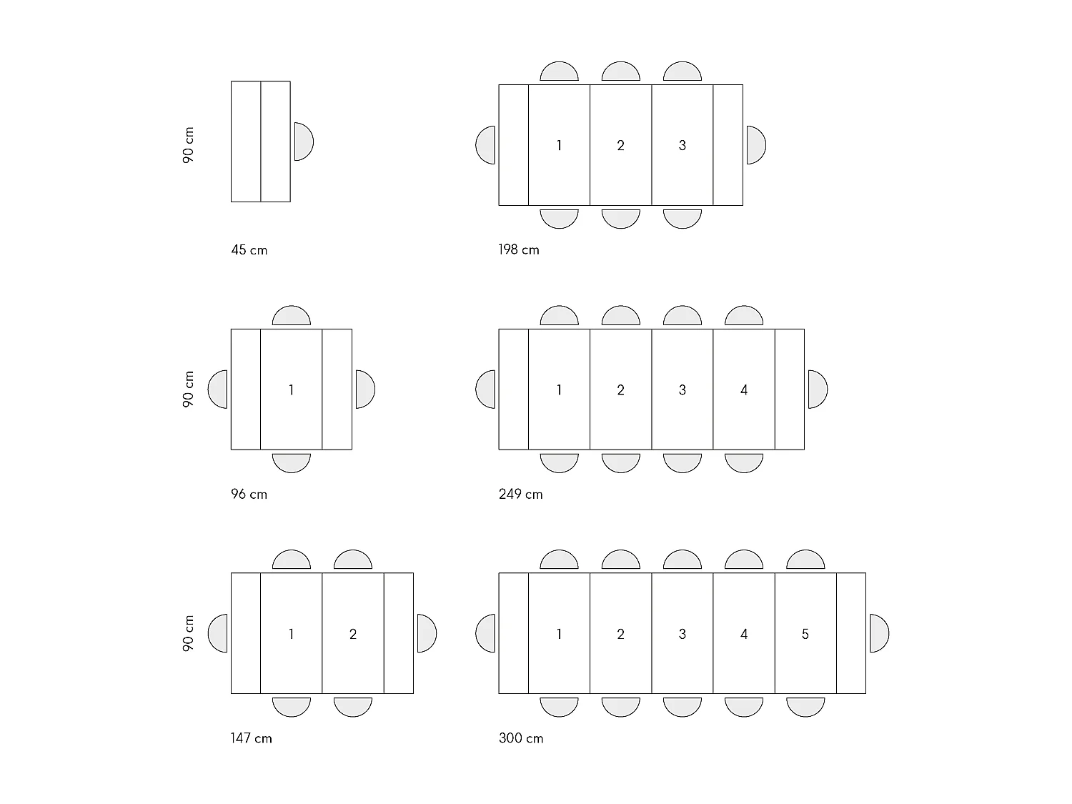 Tavolo Consolle Allungabile con porta prolunghe Paola, Bianco Frassinato, Made in Italy, da 45 a 300 cm