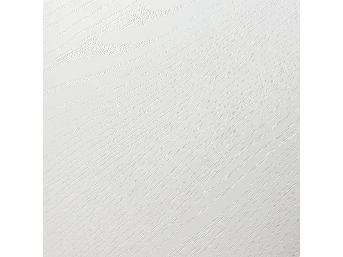 Tavolo Consolle Allungabile Angelo, Bianco frassinato,Made in Italy, da 45 a 300