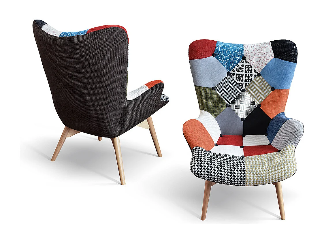 Poltrona Arlecchino multicolore set da uno