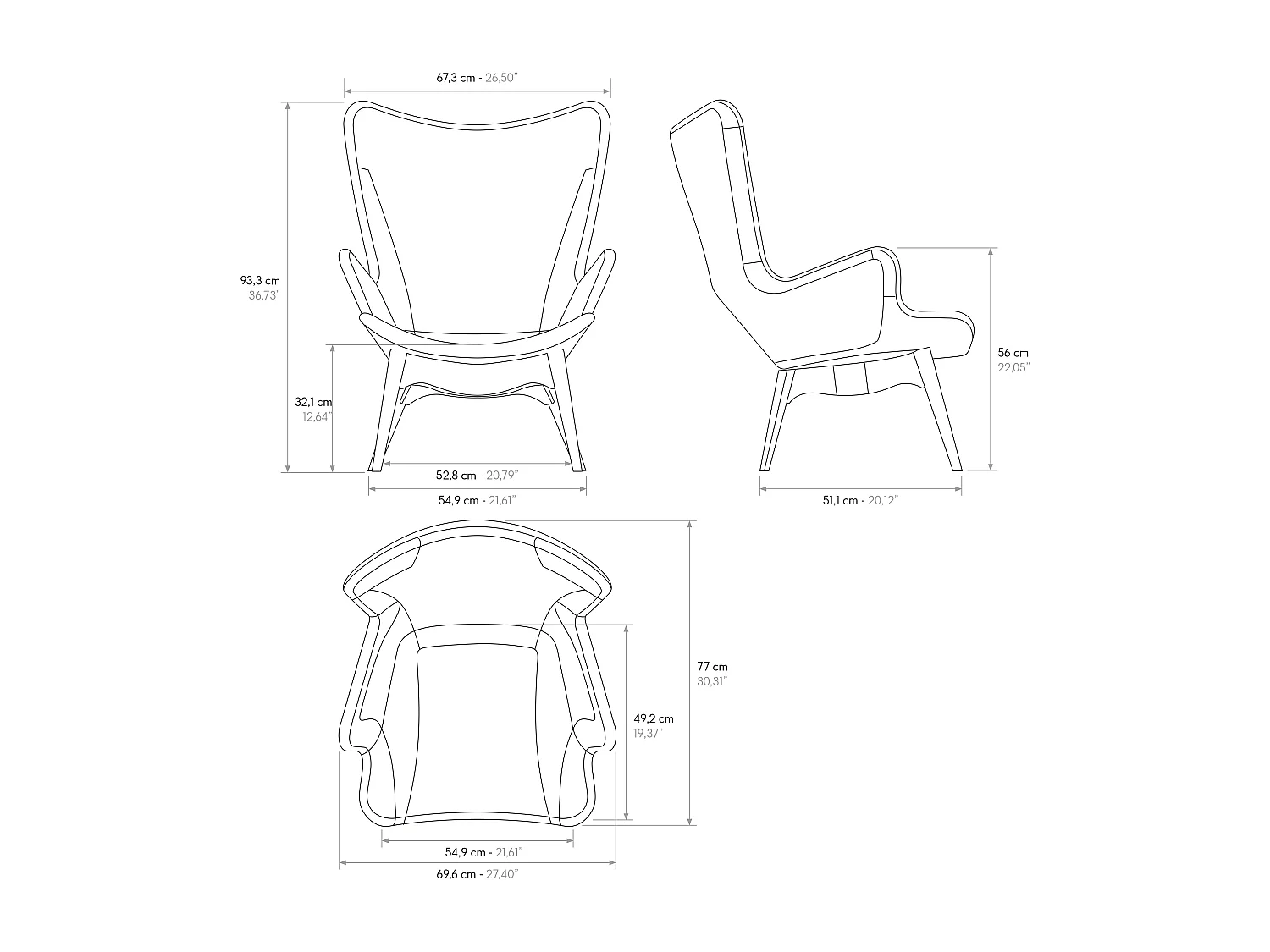 Poltrona Arlecchino multicolore set da uno