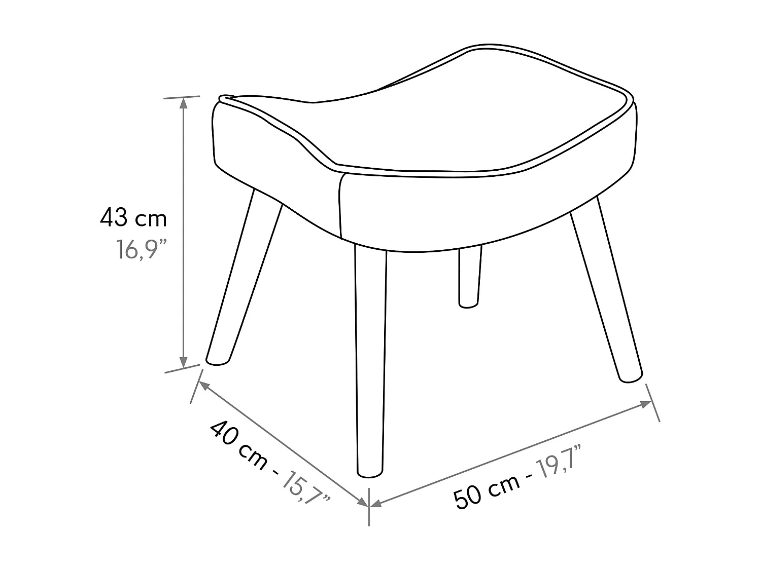 Poltrona Umbertino set da uno,Bianco e nero, Poltrona tessuto con poggiapiedi