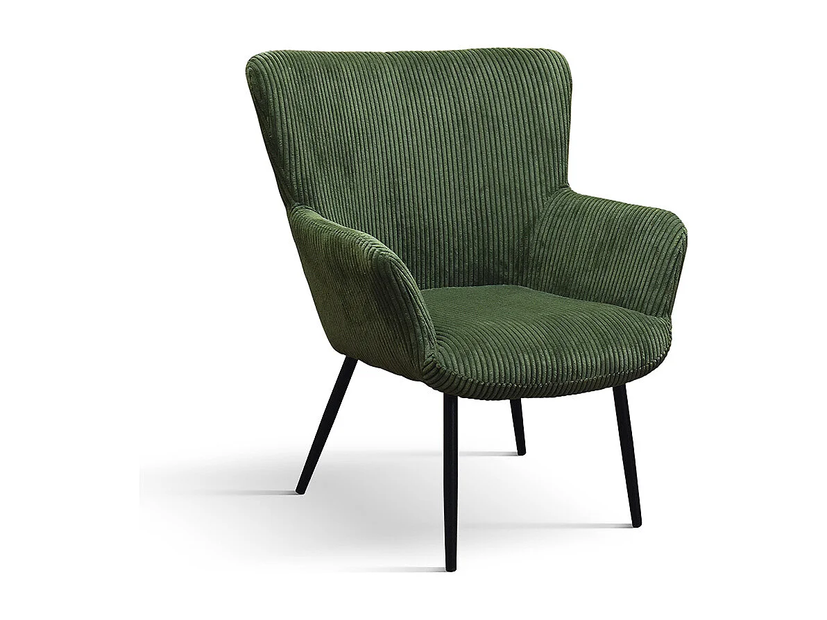 Poltrona Titti Verde set da uno,  rivestimento in velluto