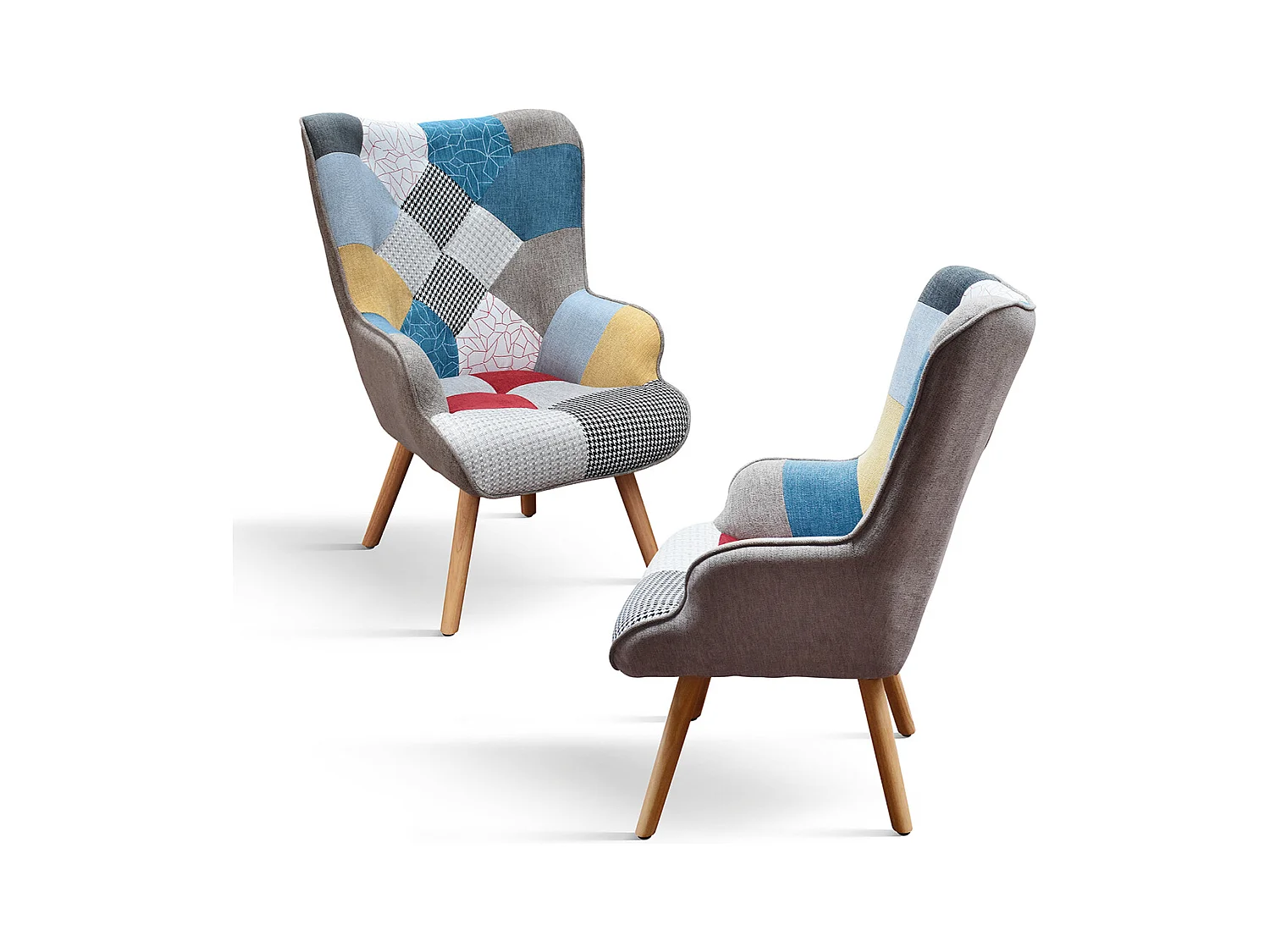 Poltrona Armando set da uno, Multicolor, Poltrona tessuto