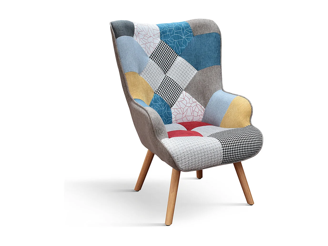 Poltrona Armando set da uno, Multicolor, Poltrona tessuto