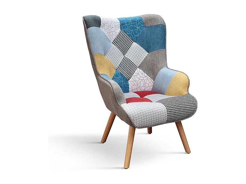 Poltrona Armando set da uno, Multicolor, Poltrona tessuto