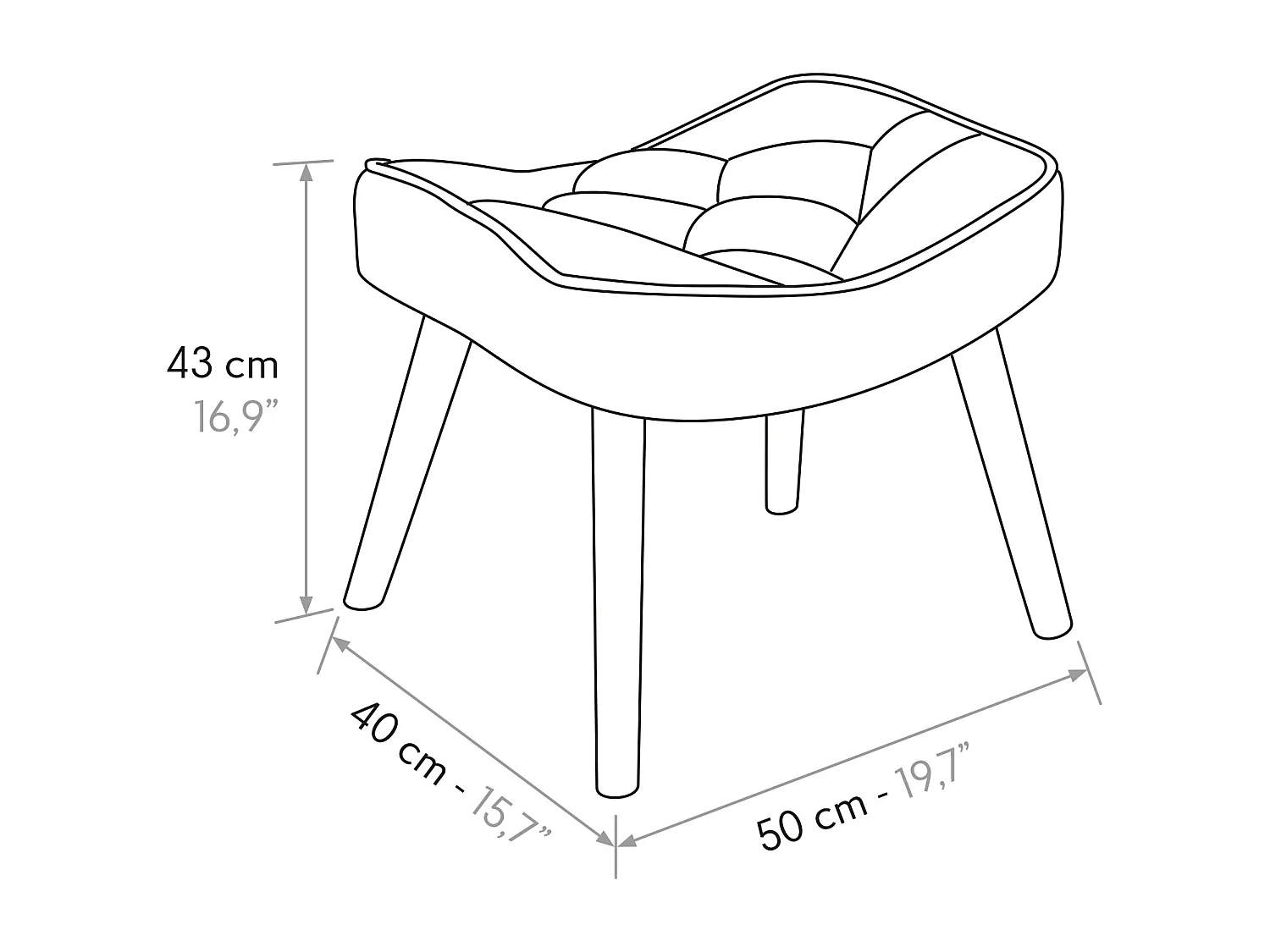 Poltrona Ludovica set da uno,Multicolor, Con Poggiapiedi
