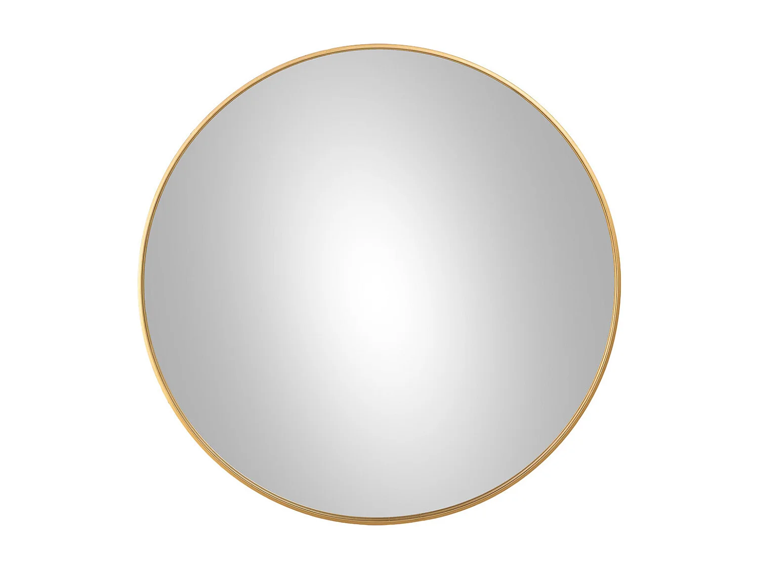 Espelho redondo em metal D120x03h cm