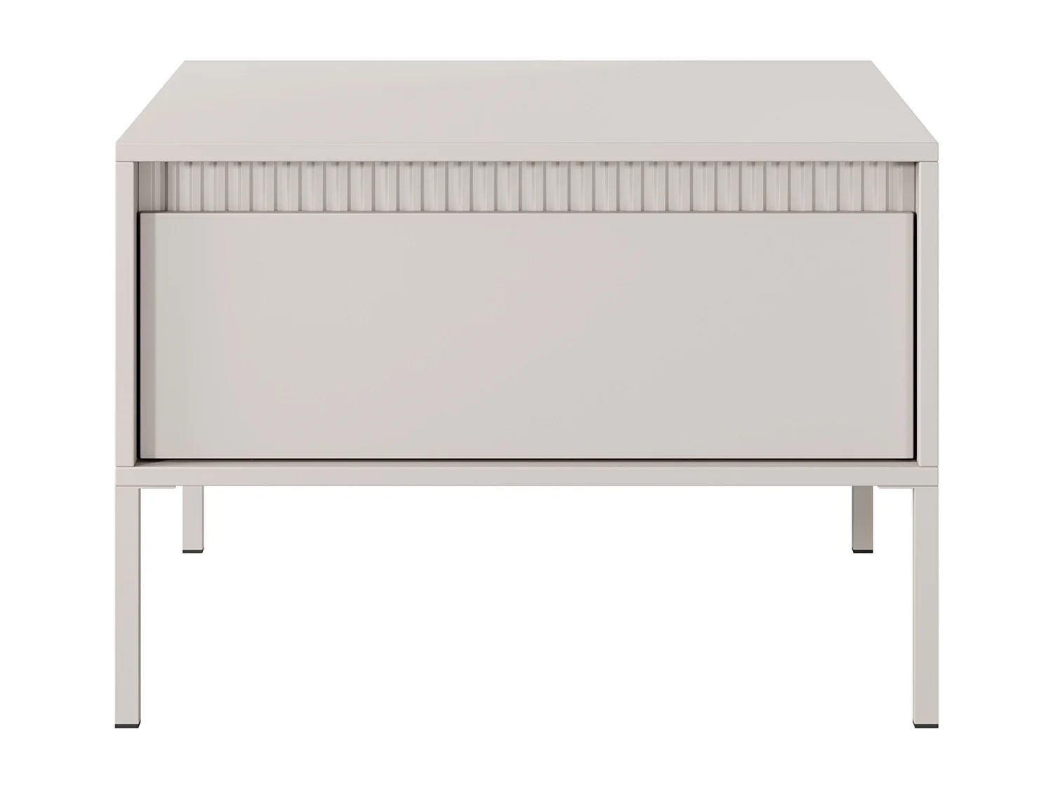 AX LIVING Table basse moderne beige Trentinis carrée 68,1 cm