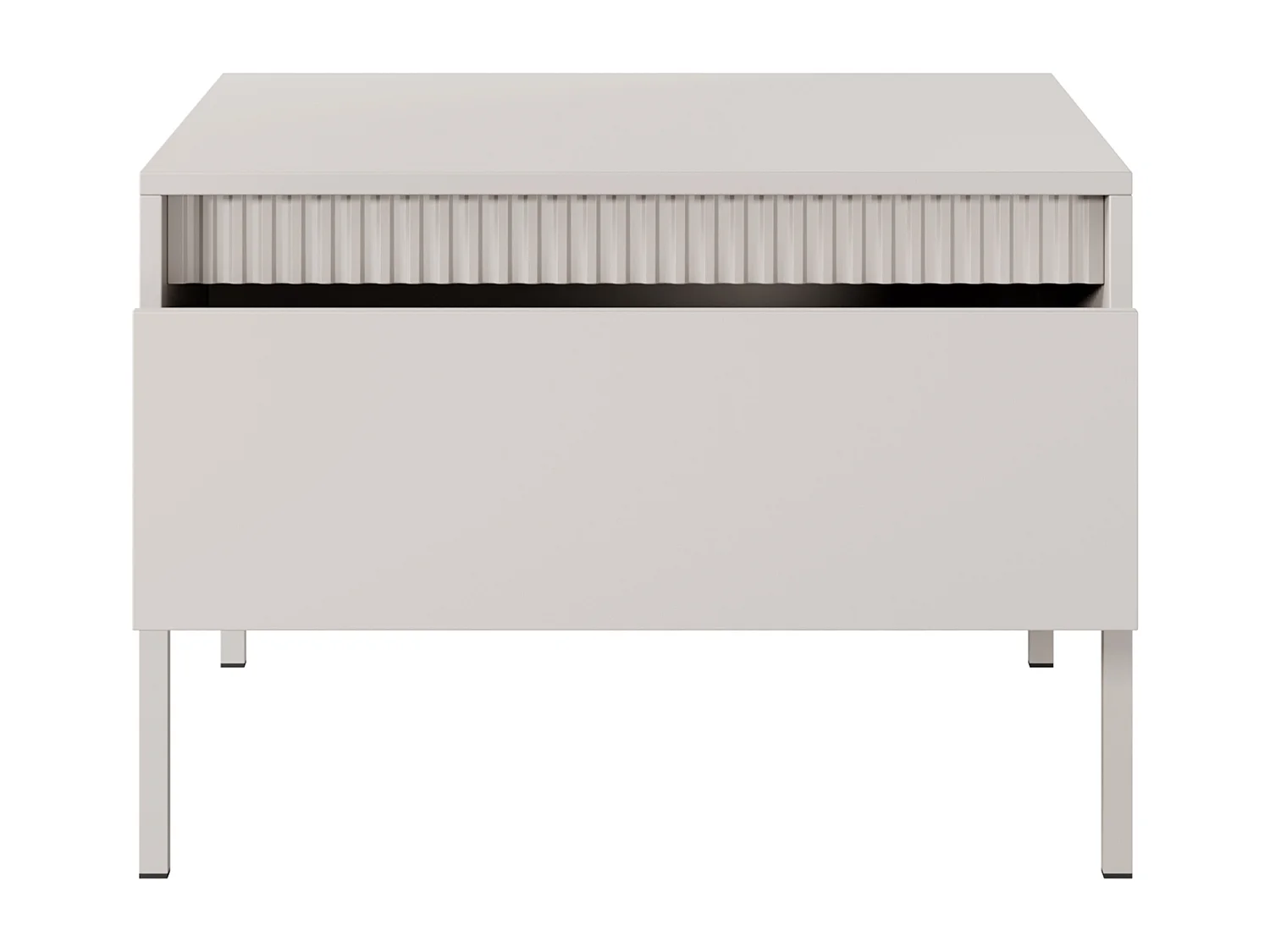 AX LIVING Table basse moderne beige Trentinis carrée 68,1 cm