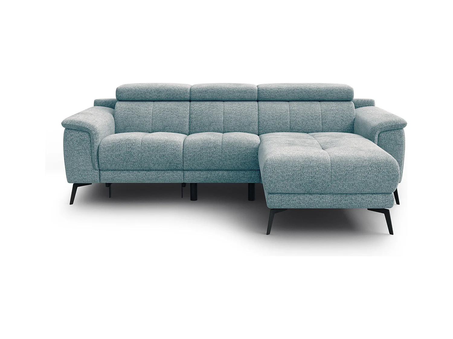 FIERO Ecksofa 3-Sitzer rechts mit 1 Relaxfunktion, mint