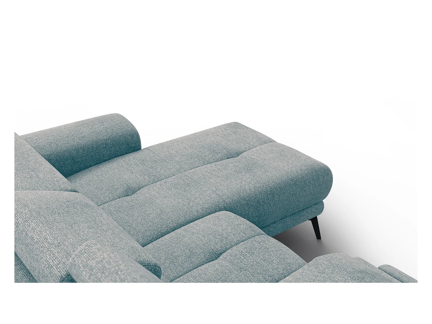 FIERO Ecksofa 3-Sitzer rechts mit 1 Relaxfunktion, mint