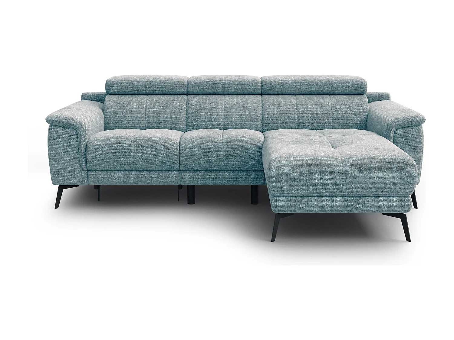 FIERO Ecksofa 3-Sitzer rechts mit 1 Relaxfunktion, mint