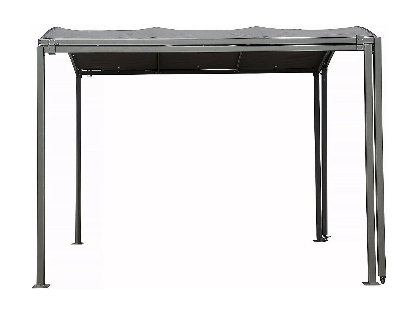 Marquesina metálica extensible "Mathis" - 303/566 x 295 x 240 cm - Antracita