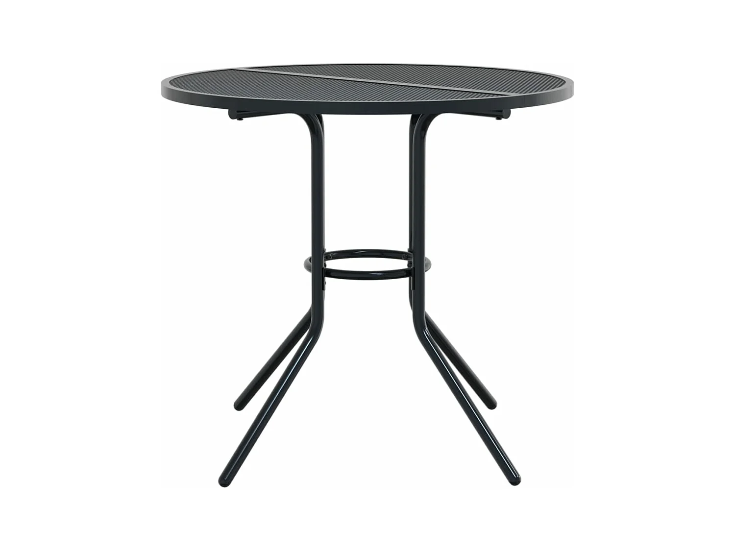 Ensemble de chaises de jardin empilables 3 pcs anthracite