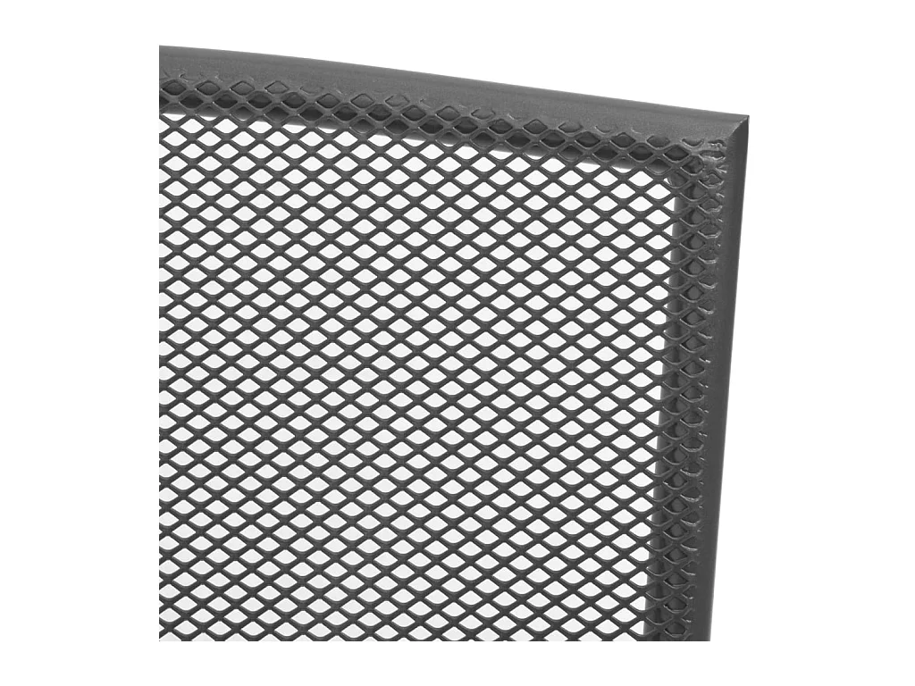 Ensemble de chaises de jardin empilables 3 pcs anthracite