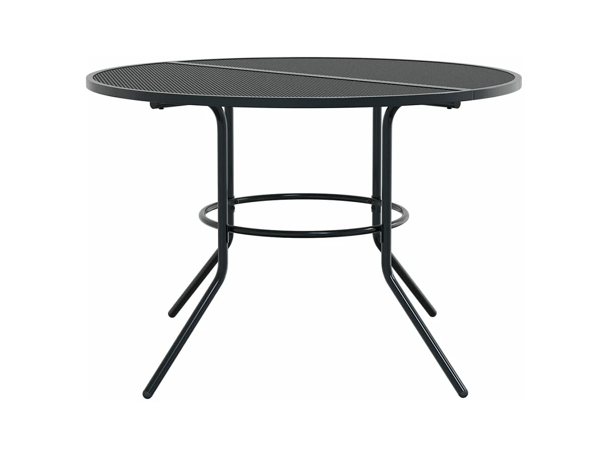 Ensemble de chaises de jardin inclinables 5 pcs anthracite