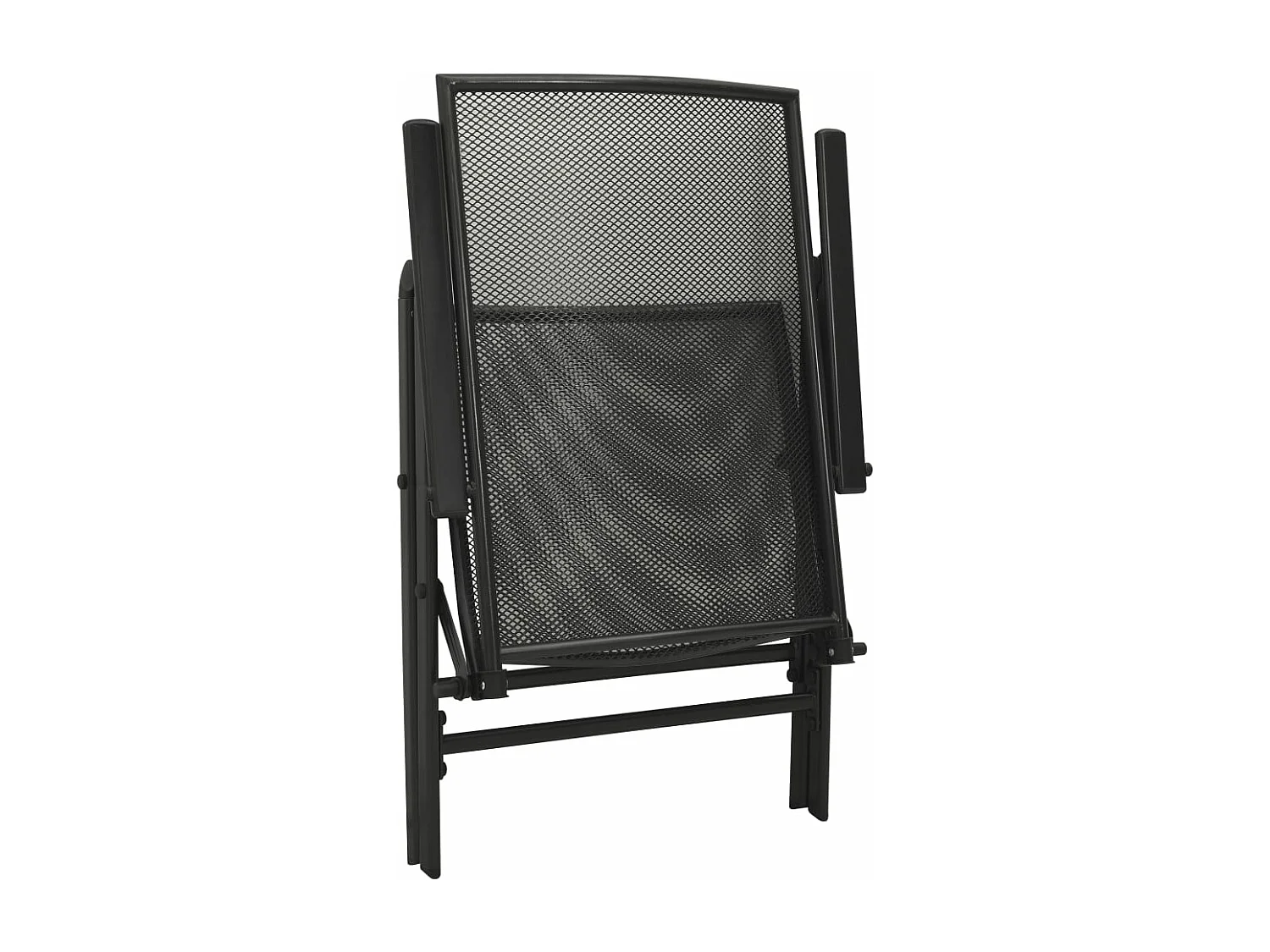 Ensemble de chaises de jardin inclinables 5 pcs anthracite