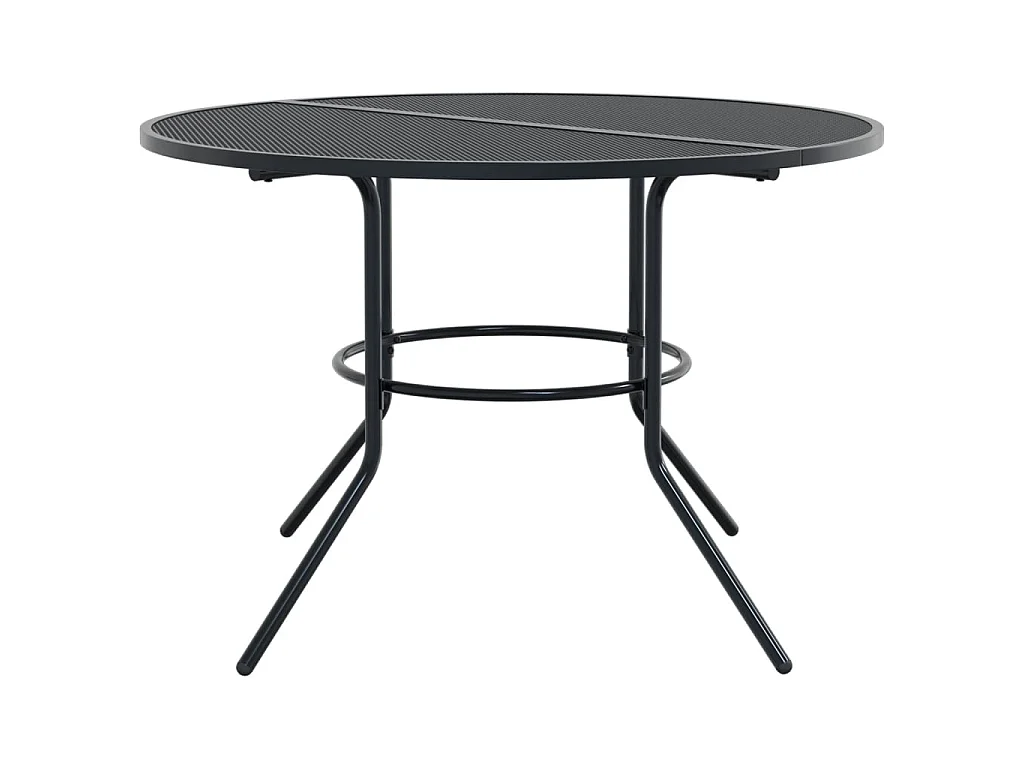 Ensemble de chaises de jardin inclinables 5 pcs anthracite