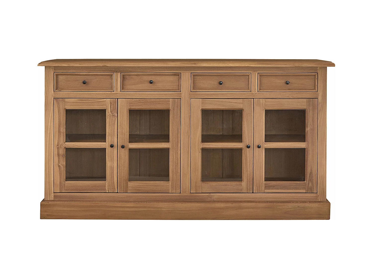 Buffet en bois teck massif 160 cm
