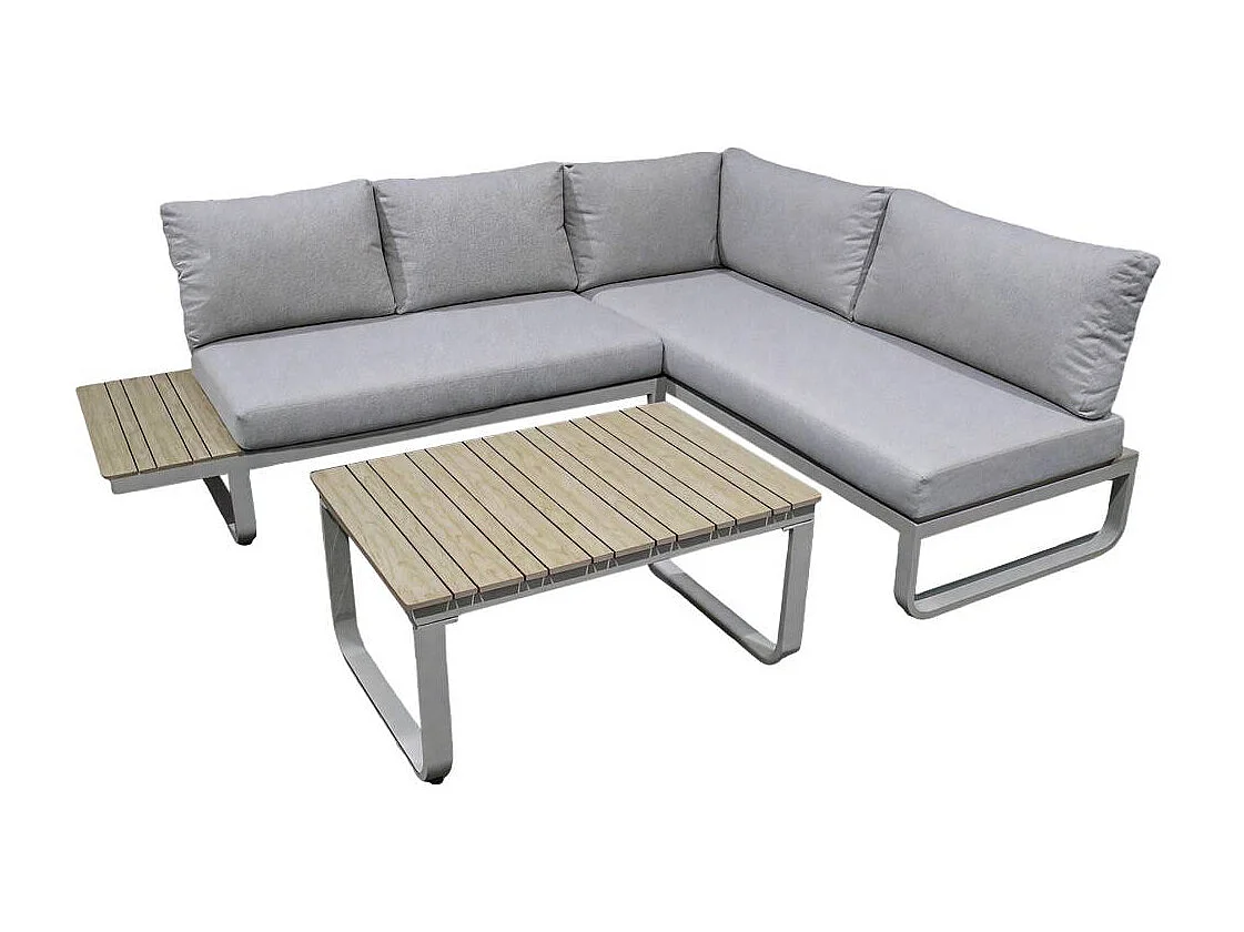 Salon de jardin en angle 4 places Persé