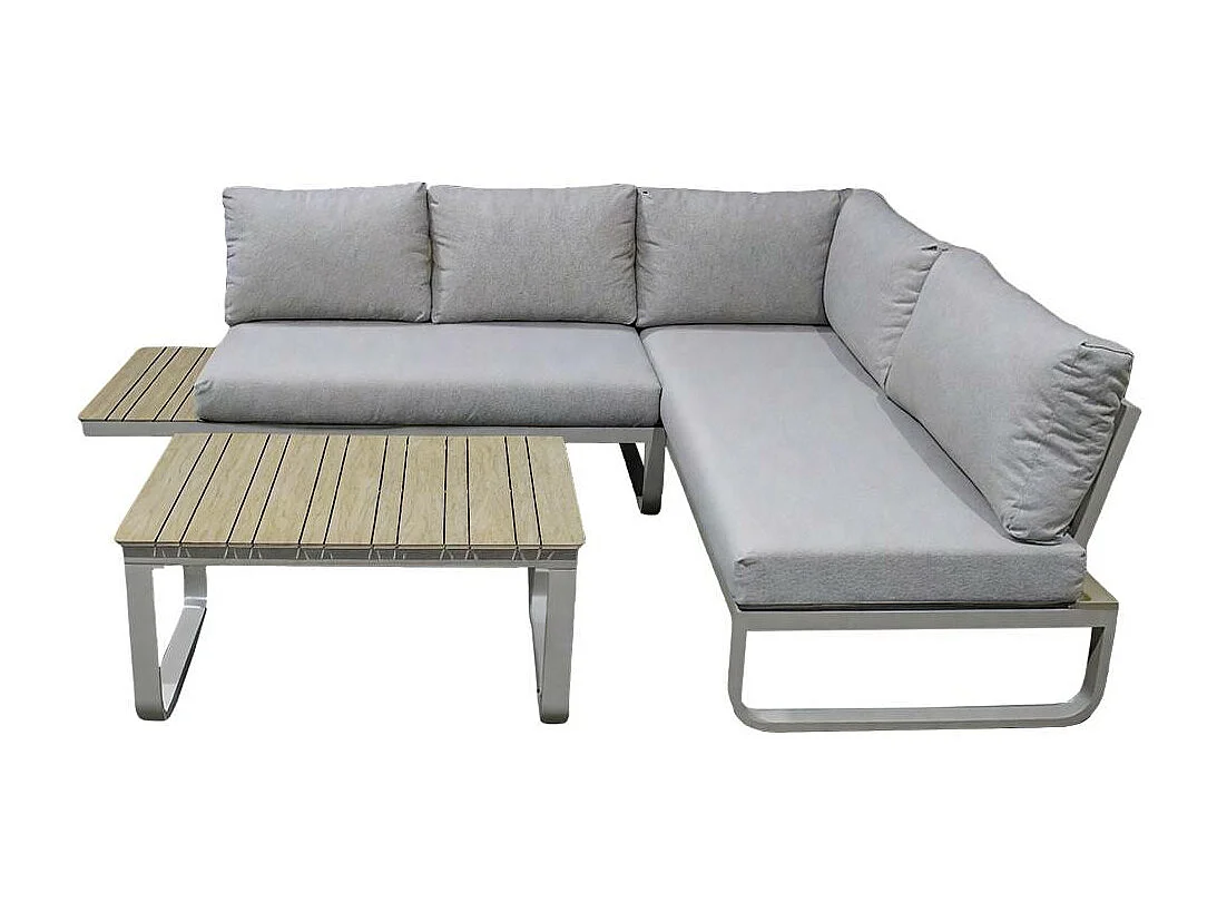 Salon de jardin en angle 4 places Persé