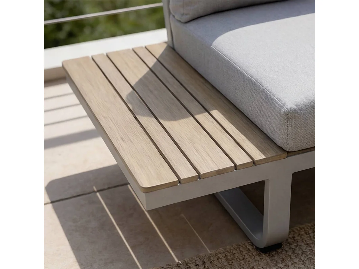 Salon de jardin en angle 4 places Persé