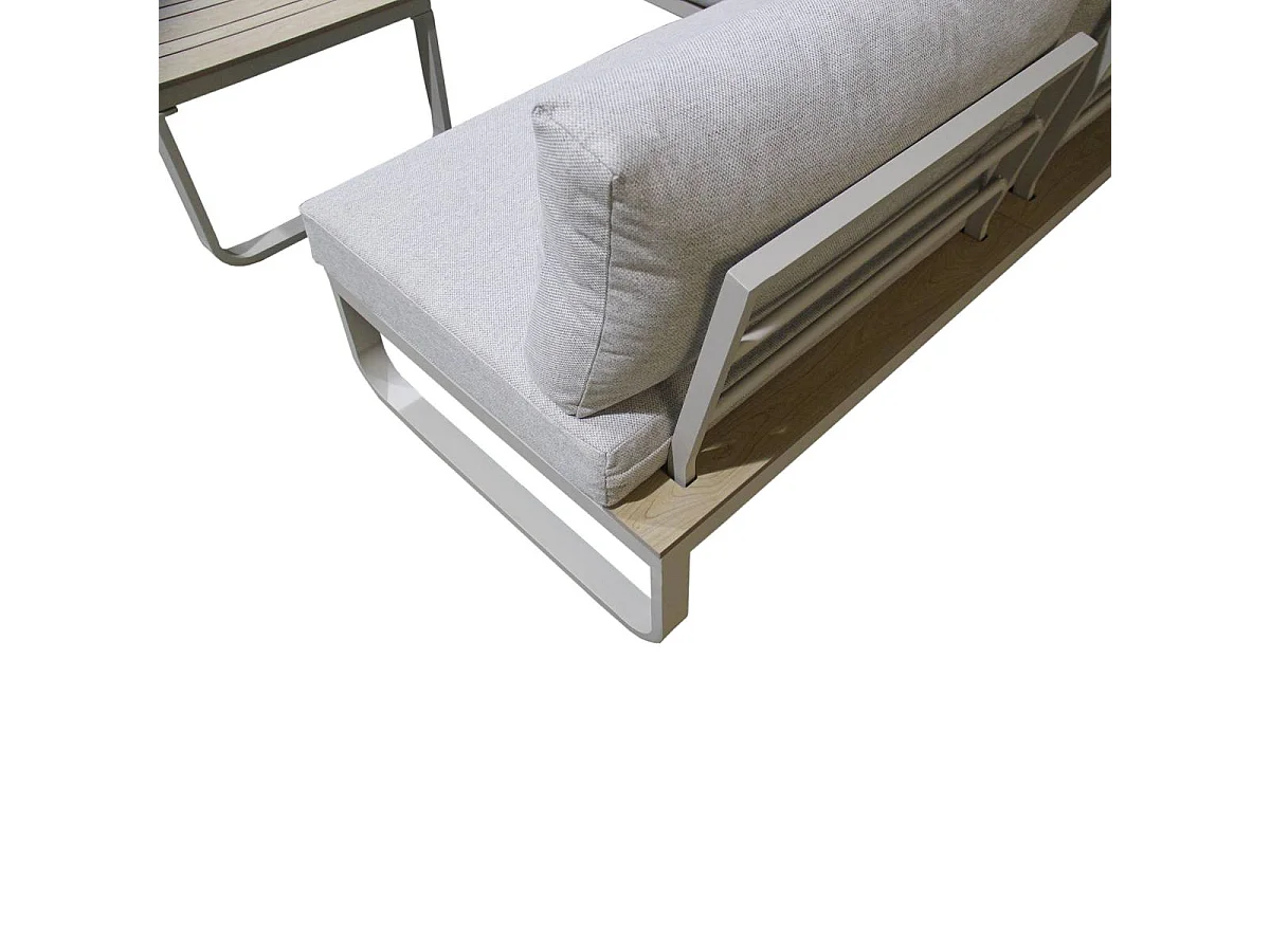 Salon de jardin en angle 4 places Persé