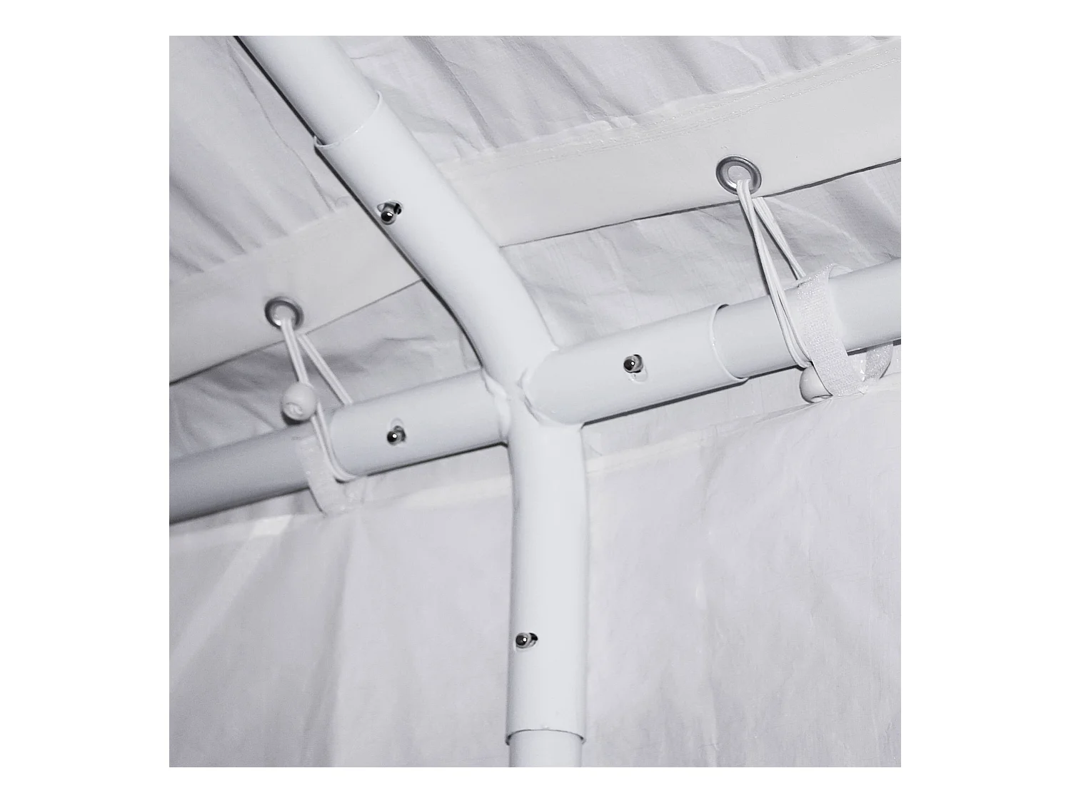 Tente de réception 6 x 12 m - Lutecia -  Blanc - tente de jardin idéale pour réception à utiliser comme pavillon.