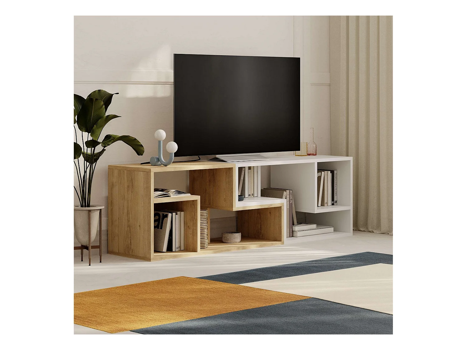 Meuble TV en agglomeré Glis