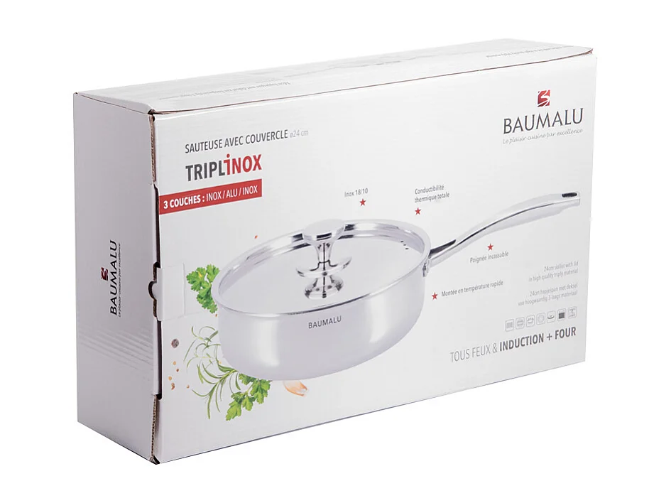 Sauteuse avec couvercle Tripli Pro 24 cm