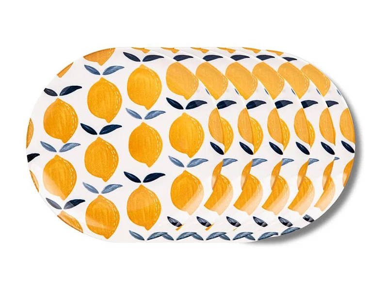 Assiette à dessert Sicilia 21 cm (lot de 6)