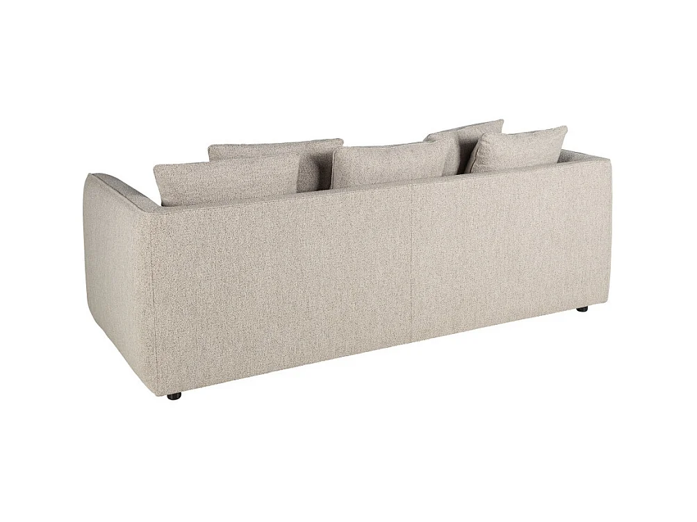 Clayton - Canapé 3 places en tissu bouclette - Beige