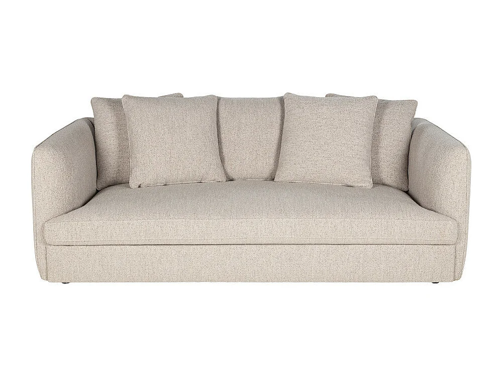 Clayton - Canapé 3 places en tissu bouclette - Beige
