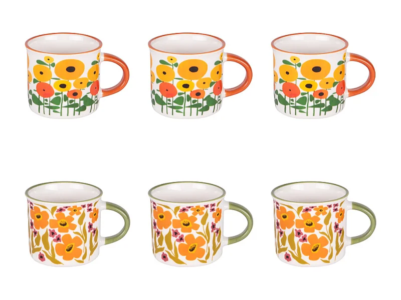 Coffret de 6 tasses Bloom Héritage 14 cl