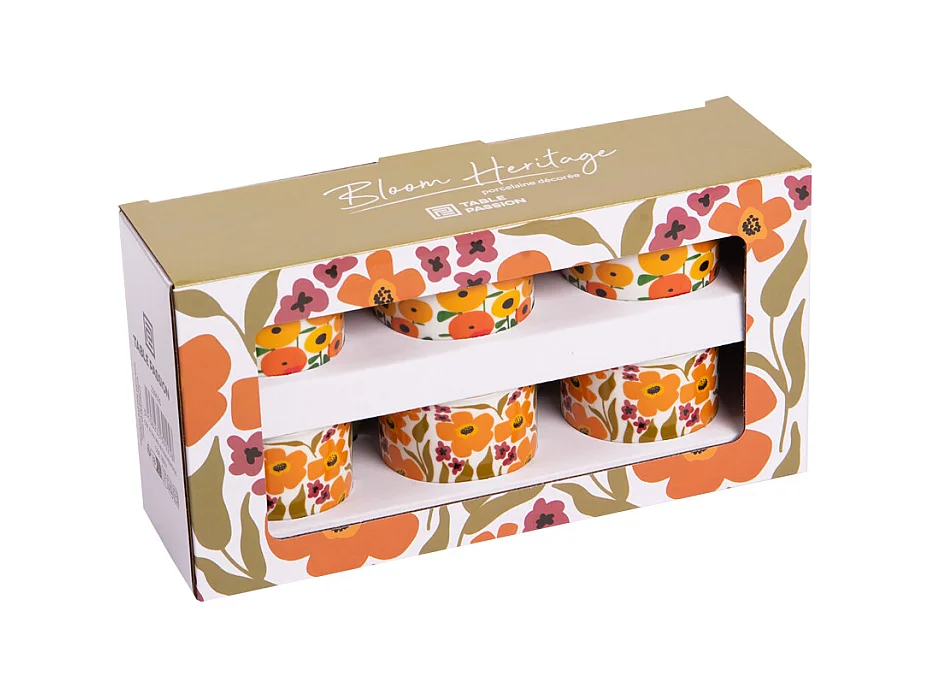 Coffret de 6 tasses Bloom Héritage 14 cl