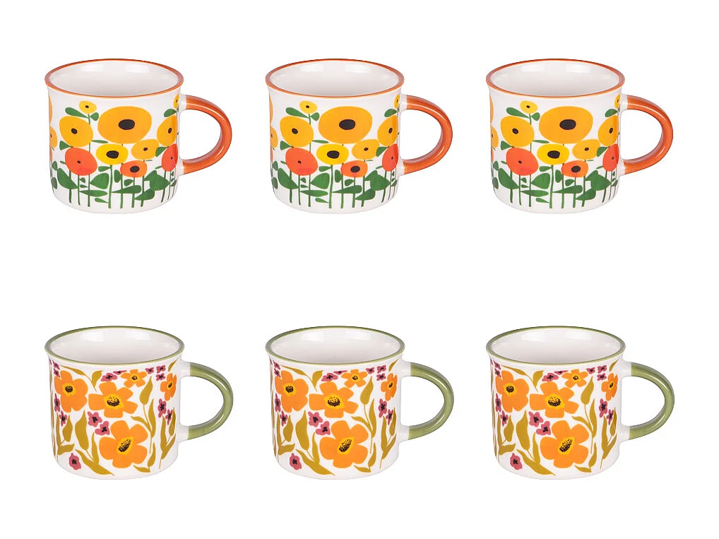 Coffret de 6 tasses Bloom Héritage 14 cl