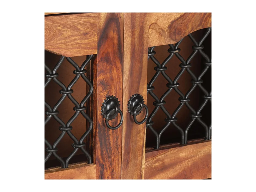 Móvel de TV multimídia prateleira de televisão televisão buffet sala de jantar sala de estar quarto 90 x 30 x 60 cm madeira maciça marrom 02_0026344