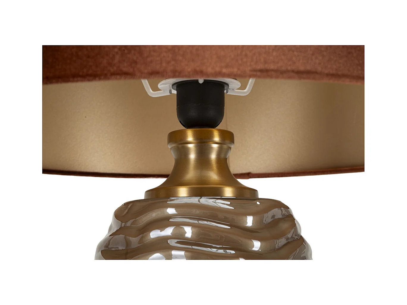 Lampe à Poser MF734, Marron, 79x45,5x45,5 cm, Seven Design