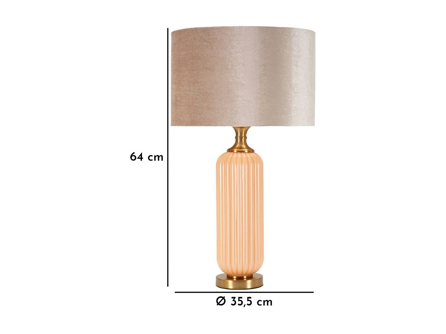 Lampe à Poser MF731, Blanc, 64x35,5x35,5 cm, Seven Design